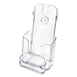 Docuholder For Countertop-wall-mount W-card Holder, 4.38w X 4.25d X 7.75h, Clear