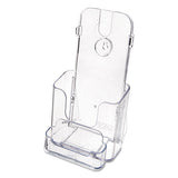 Docuholder For Countertop-wall-mount W-card Holder, 4.38w X 4.25d X 7.75h, Clear