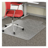Economat Occasional Use Chair Mat, Low Pile Carpet, Flat, 46 X 60, Rectangle, Clear