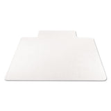 Supermat Frequent Use Chair Mat, Med Pile Carpet, Flat, 36 X 48, Lipped, Clear