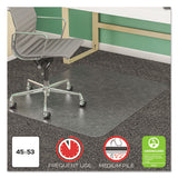 Supermat Frequent Use Chair Mat, Medium Pile Carpet, Flat, 46 X 60, Rectangle, Clear