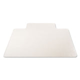 Rollamat Frequent Use Chair Mat, Med Pile Carpet, Flat, 45 X 53, Wide Lipped, Clear