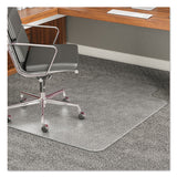 Execumat All Day Use Chair Mat For High Pile Carpet, 45 X 53, Wide Lipped, Clear