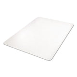 Polycarbonate All Day Use Chair Mat For Hard Floors, 36 X 48, Rectangular, Clear