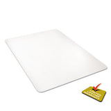 Polycarbonate All Day Use Chair Mat - Hard Floors, 45 X 53, Rectangle, Clear