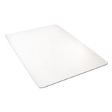 Polycarbonate All Day Use Chair Mat - Hard Floors, 45 X 53, Rectangle, Clear