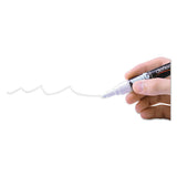 Wet Erase Markers, Medium Chisel Tip, White, 4-pack