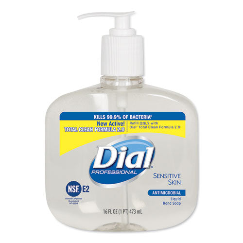 Antimicrobial Soap For Sensitive Skin, Floral, 16 Oz Pump Bottle, 12-carton