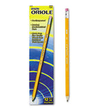 Oriole Pre-sharpened Pencil, Hb (#2), Black Lead, Yellow Barrel, Dozen