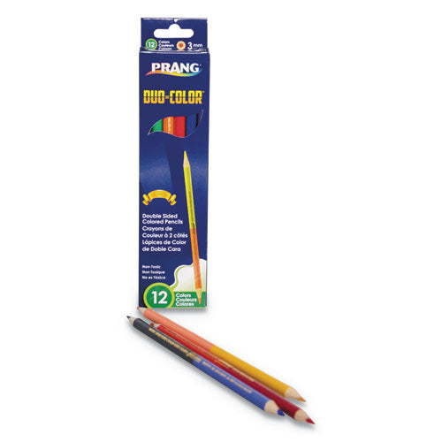 Duo-color Colored Pencil Sets, 3 Mm, Assorted Lead-barrel Colors, 6-pack