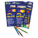 Duo-color Colored Pencil Sets, 3 Mm, 2b (#1), Assorted Lead-barrel Colors, Dozen