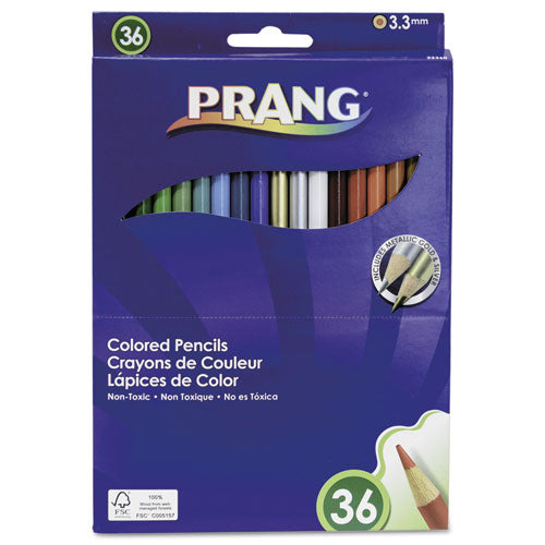 Colored Pencil Sets, 3.3 Mm, 2b (#1), Assorted Lead-barrel Colors, 36-pack