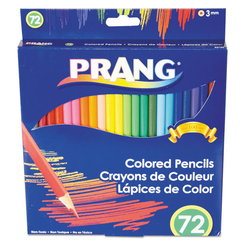Colored Pencil Sets, 3 Mm, 2b (#1), Assorted Lead-barrel Colors, 72-pack