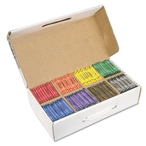 Crayons Made With Soy, 100 Each Of 8 Colors, 800-carton