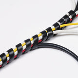Cable Tidy Wrap, 0.25" - 2" Diameter X 98" Long, Black