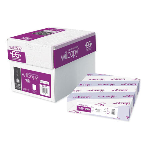 Custom Cut-sheet Copy Paper, 92 Bright, 2-hole Top Punched, 20 Lb, 8.5 X 11, White, 500 Sheets-ream, 5 Reams-carton