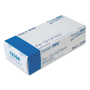 Premier Pop-up Aluminum Foil Sheets, 12" X 10 3-4", 500-box, 6 Boxes-carton