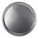 Aluminum Cater Trays, Flat Tray, 12" Diameter X 0.56"h, Silver, 50-carton