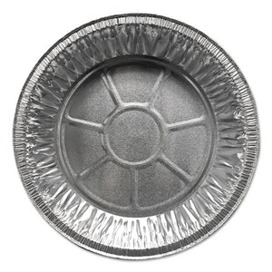 Aluminum Pie Pans, Medium, 27.6 Oz, 9" Diameter X 1"h, Silver, 500-carton