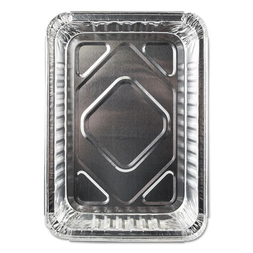 Aluminum Closeable Containers, 1.5 Lb Oblong, 8.69 X 6.13 X 1.56, Silver, 500-carton
