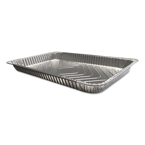 Aluminum Steam Table Pans, Full Size, Shallow, 50-carton