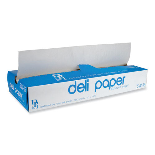Interfolded Deli Sheets, 10.75 X 15, Standard Weight, 500 Sheets-box, 12 Boxes-carton