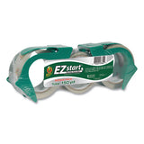 Ez Start Premium Packaging Tape With Dispenser, 1.5" Core, 1.88" X 22.2 Yds, Clear