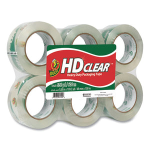 Hd Clear Packing Tape, 3" Core, 1.88" X 55 Yds, Clear, 6-pack