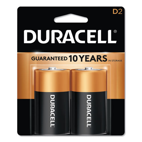 Coppertop Alkaline D Batteries, 2-pack