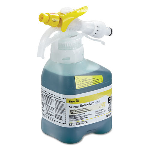 Suma Break-up Heavy-duty Foaming Grease-release Cleaner, 1500ml Bottle, 2-ct