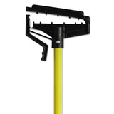 Quick-change Mop Handle, 60", Fiberglass, Yellow