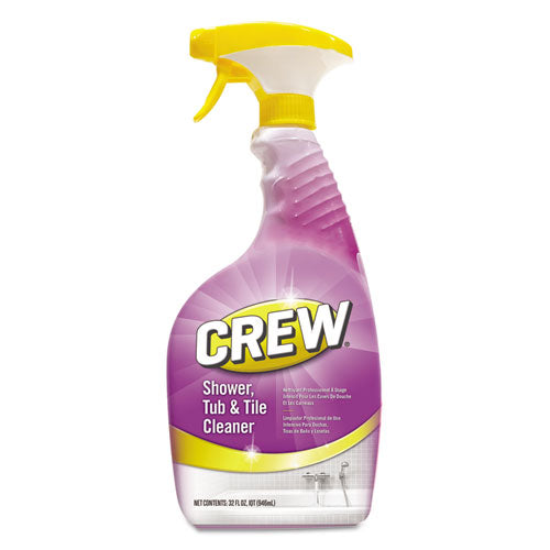 Crew Shower, Tub And Tile Cleaner, Liquid, 32 Oz, 4-carton