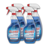 Glance Powerized Glass And Surface Cleaner, Liquid, 32 Oz, 4-carton