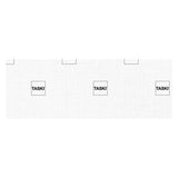 Taskisum Disposable Microfiber Mop, 17.7" X 4.9" Head, White, 25-pack