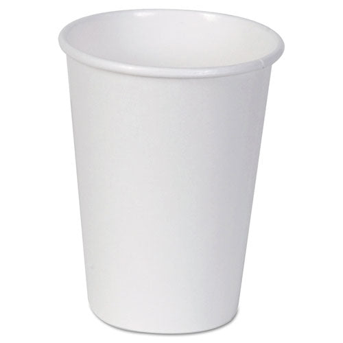 Paper Cups, Hot, 12 Oz., White, 50-bag
