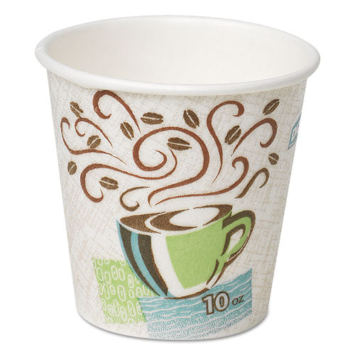 Hot Cups, Paper, 10oz, Coffee Dreams Design, 500-carton