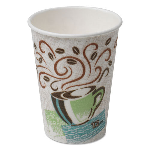 Hot Cups, Paper, 12oz, Coffee Dreams Design, 1000-carton