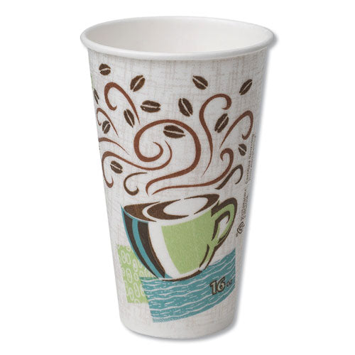 Hot Cups, Paper, 16oz, Coffee Dreams Design, 500-carton