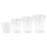 Clear Plastic Pete Cups, Cold, 10oz, Wisesize, 25-pack, 20 Packs-carton