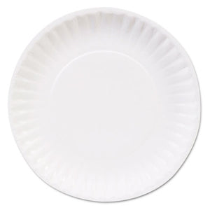 Clay Coated Paper Plates, 6", White, 100-pack, 12 Packs-carton