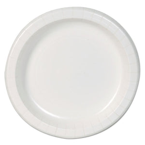 Basic Paper Dinnerware, Plates, White, 8.5" Diameter, 125-pack, 4-carton