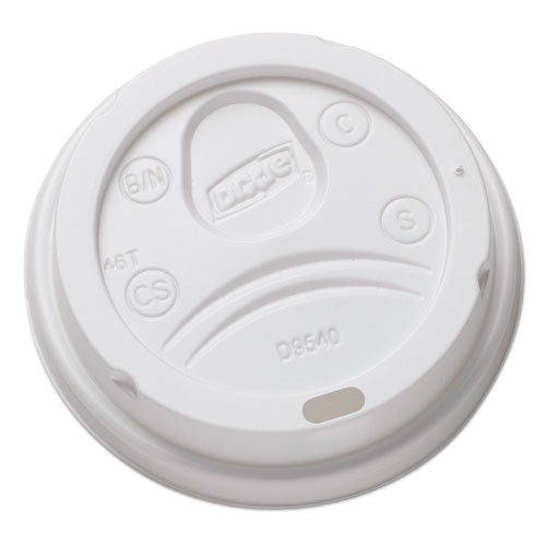 Sip-through Dome Hot Drink Lids For 10 Oz Cups, White, 100-pack, 1000-carton