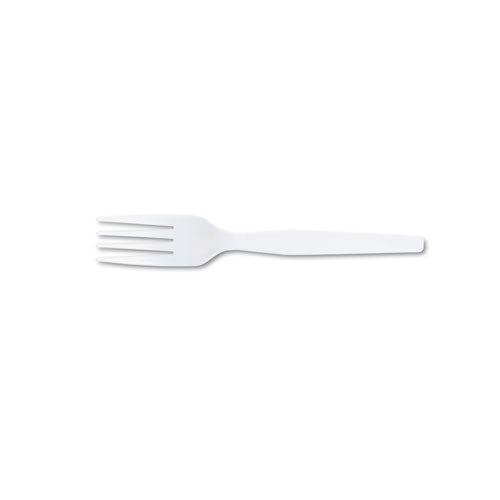 Plastic Cutlery, Heavy Mediumweight Fork, 100-box