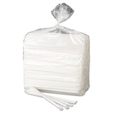 Wrapped Flex Straws, 7 3-4", Polypropylene, White, 10000-carton