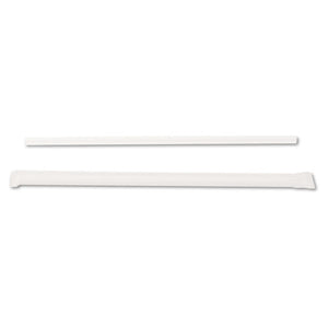 Jumbo Straws, 7 3-4", Plastic, Translucent, 500-box, 4 Boxes-carton