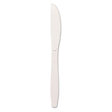 Plastic Cutlery, Heavyweight Knives, White, 1,000-carton
