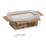 Mediumweight Polypropylene Cutlery, Fork, White, 1,000-carton