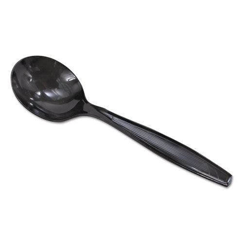 Plastic Cutlery, Heavyweight Soup Spoons, 5 3-4
