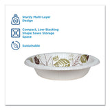 Pathways Heavyweight Paper Bowls, 20oz, Green-burgundy, 500-carton