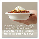 Pathways Heavyweight Paper Bowls, 20oz, Green-burgundy, 500-carton